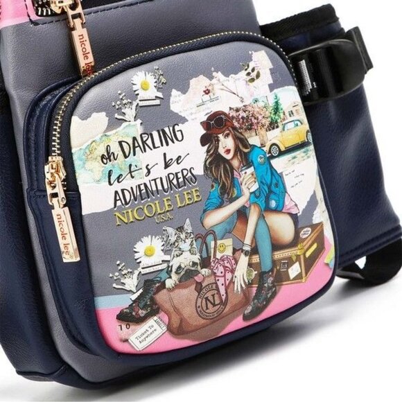 NICOLE LEE SLING BACKPACK WITH BOTTLE HOLDER main image 12